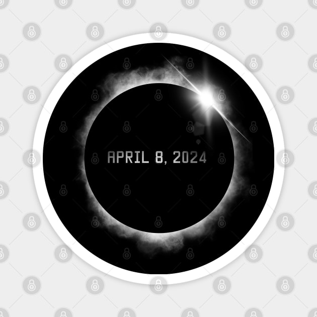 Total Solar Eclipse April 8, 2024 Magnet by cowyark rubbark